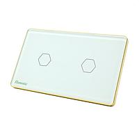 HUNONIC HN02SCT WiFi Touch Switch 2 Rectangular Button (White)