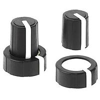 Davies Molding 1107 Two-Shot Instrument Control Knob M3.2 flatted to M2.5 Spring