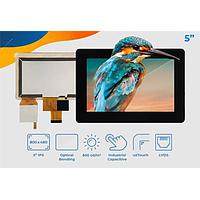 Riverdi SM-RVT50HQLNWC00-B TFT LCD Displays 5.0", LVDS, no frame, CTP, optical bond