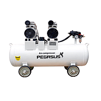 PEGASUS TM-OF550*2-70L Oil Free Silent Air Compressor (220V, 8 Kg/cm, 70L)