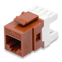 Belden AX104182 Fiber Optic Connectors CAT5E JACK KCONN ORANGE (DARK)