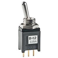 NKK Switches B12A1P Subminiature antistatic toggles SPDT ON-NONE-ON