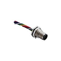 Amphenol LTW M12A-10PMMS-SF8002 Circular Metric Connectors M12 Circular Metric Connector, A Code, Metal, 1.5A, 10 pins, Male Connector, Male Contact, Hexagonal, M16*1.5, Screw Thread, Solder, Receptacle, Front Fastened, Panel Thickness 4.5, IP68 / IP69K