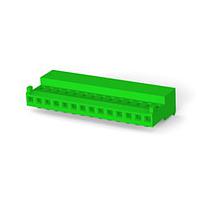 AMP Connectors - TE Connectivity 4-643816-4 Receptacle Assembly 14P MTA100 CONN ASSY POL WHT W/GRN STRP