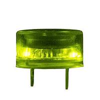 Same Sky (formerly CUI Devices) CLI-1375G-83T Piezo Buzzer Indicator buzzer, 13.8mm x 7.5mm deep, P, 12 VDC, 83dB, Through Hole, Green, Constant Audio Indicator