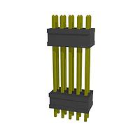 Samtec FW-05-02-G-D-467-075 Board to Board & Mezzanine Connectors Flexible Micro Board Stacking Header, 0.050" Pitch