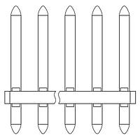 Amphenol Anytek OL0410000000G Headers OL 3.5 - 4P PIN bright tin plated L=16.5mm(F1.3) DIP type NL66 30%GF