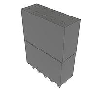 Samtec ESW-105-33-S-D Stackthrough .100" Elevated Socket Strip