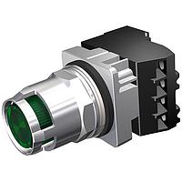 SIEMENS 52PT6G3AV Push-to-Test PTT PL/ILL PB,GRN,XFMR,INC,120V,1NO-1NC