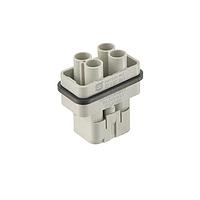 HARTING 09120073041 Inserts Han Q 3/4 male crimp insert 40/10A