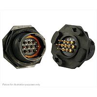 Eaton Souriau-Sunbank UTS712D10P Receptacles 10P Pin Receptacle Jam Nut Size 12D