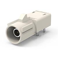 Raydiall Automotive R197.166.B28 PCB Connectors Right-angle stamped&formed low profile Fakra PCB header coding B