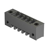 HARTING 14120514005000 Pluggable Terminal Blocks har-flexicon, 5pin male, vertical pcb mount (THR/SMC), with screw flange, 11Amps, pitch 3.50mm