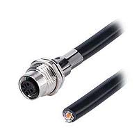 Same Sky (formerly CUI Devices) CDM1249-04D-FW-F9-050-67 Sensor Cables / Actuator Cables Solder Type,Front Fasten PG9,D-Code 4PIN ,Screw Copper alloy,PVC  0.5M