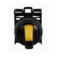 Eaton M22S-WRLK3-2-Y Selector Switches ILL 3-POS MOM-L MTN-R SEL SW BLK-BZL YEL