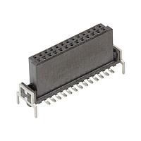 HARTING 15220502401000 Connectors har-flex straight female 9.05mm, 50pin, PL1, with through hole hold downs