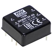 MEAN WELL SKMW15G-05 Isolated 18-75Vin 5V 3A 15W DIP 1x1 Iso Reg
