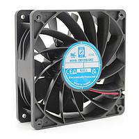 Orion Fans OD1238-48HHBVXE10A Vaneaxial Vane Axial Fan, 120x120x38mm, 48VDC, 259CFM, 1.9"H2O, High Performance, Tach/PWM