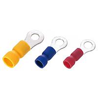 KS Terminals DRVES4-1 Butted Seam Vinyl, Easy Entry DIN 46237 Ring, 22-16 AWG, #8