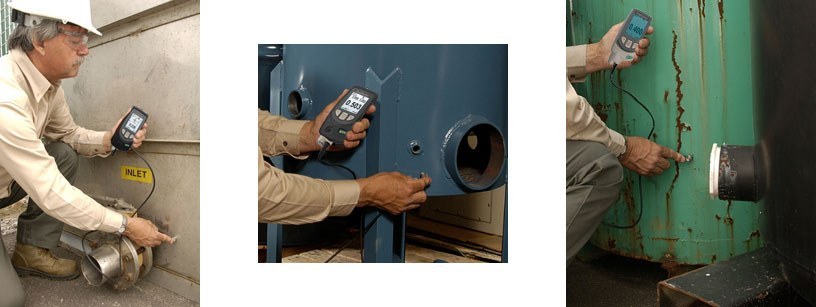 Ultrasonic thickness measurement for erosion and corrosion assessment