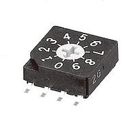 Nidec Components SC-1011W Rotary Switches dip rotary code hex, real code, side adj.
