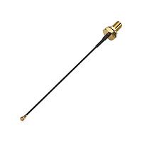 Taoglas CAB.01052 RF Cable Assemblies IPEX MHFI to 250mm oe1.37 to SMA(F)Bulkhead Straight with O-Ring