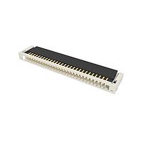 Amphenol FCI 10051922-2810ELF Connectors 0.50mm Flex Connector, VLL Series, 28 Position, Lower Side Contact, Side Entry Surface Mount ZIF Connector, Lead Free Type.