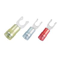 KS Terminals LSNYD1-3.7 Locking Spade Nylon, Double Crimp Locking Spade, 22-16 AWG, #6