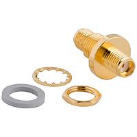 Amphenol RF 901-10559 RF Adapters - In Series SMA Jack to SMA Jack Adapter 50 Ohm Straight Bulkhead IP68