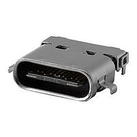 Same Sky (formerly CUI Devices) UJ32-C-H-G-H3-MSMT-TR USB Type C Connectors Type C USB 3.2 Gen 2x2 20 Gbps 20 Vac 5 A Horizontal Gold Flash Mid Mount SMT