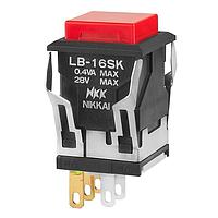 NKK Switches LB16SKG01-C Pushbutton Switches SPDT ON-ON
