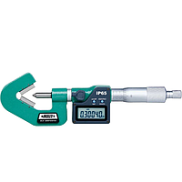 INSIZE 3590-457A Digital V-Anvil Micrometer (25-45mm/1.0-1.8"; 7 flutes)