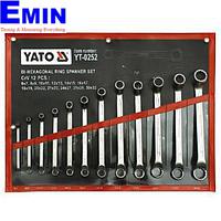 Yato YT-0252 Bi-hexagonal ring spanner set 12pcs