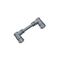 Amphenol LTW AB-BB02BR-BBBR-QD002 Sensor Cables / Actuator Cables X-Lok, Standard Size, Plastic, 10A, 02 pins, Female Connector, Male Contact, Right Angle-to-Right Angle, Push Lock, Overmolded Double Ended, Length 2000mm, IP68