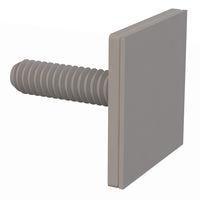 Essentra Components 012520ABTS100 Base Threaded Stud, Adhesive, 1/4-20 Thread, 1 Lg