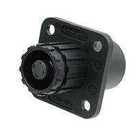 Amphenol Industrial SLPRIRATPSR2 Power Connectors 1000V DC, Gen 2.5, 5.7mm, Surlok Plus, Receptacle, Panel Mount, Red, Screw, IP67(MATED), Keyway 30