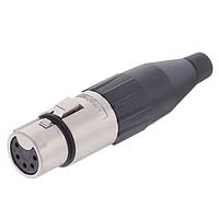 Amphenol Audio AC5F Cable Connectors 5 Pole XLR Female Cable Connector Machined Contacts Nickel Finish