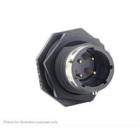 Eaton Souriau-Sunbank UTGX712D4P Receptacles Jam nut receptacle, without backshell, with 4 male PCB contacts, IP68/69K in unmated conditions