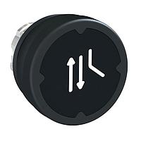 SCHNEIDER ZB4BC28050RA Sealed 22MM HARSH PB, BLACK W/ MARKING,ROTATE 90