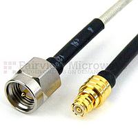 Fairview SCA78086 SMP Female to SMA Male Cable RG405 Type .086 Coax and RoHS