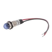 Dialight 656-3402-303F Indicators 1/2 Dome Blue 5VDC w/Leads
