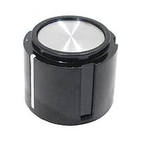 Shin Chin PN-31B1/6.4 Cylindrical Knob Black Knob Black .75D X .63H