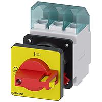 SIEMENS 3LD21500TK13 Rotary DISC SW 25A KNOB 1HOLE R/Y 3P