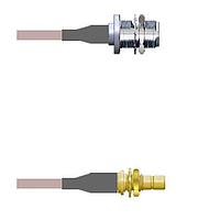 Amphenol Custom Cable Q-2103O000R084i RF Cable Assemblies N-SJB/SMB-SJB G316D 84I