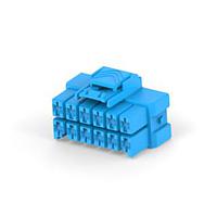 AMP Connectors - TE Connectivity 3-1971776-6 Headers & Wire Housings PTL 2X6 PLUG HSG STD TEMP KEY C BLU