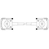 Molex / FCT SDB37P37S-060 Jumper Cable 37P 60" MALE/FEMALE SHLD D-SUB ASSMBY
