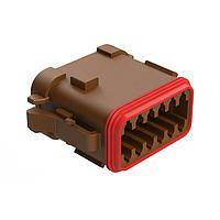 Amphenol SINE Systems AT06-12SD-MM01 6-Way 12P PLUG W/ CAP SEAL KEY POSITION D