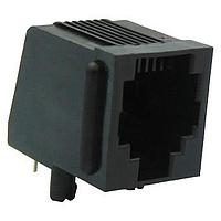 Stewart Connector SS-90000-004 Modular RJ12 jack  Right Angle  6 Contact  6 Position  Unshielded  Flanged