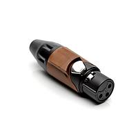 Amphenol Audio AX3FB1M Connectors 3P SOCKET F PLUG BLK W BRN MRK SLEEVE