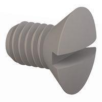 Essentra Components 331032A031 Slotted Countersunk 82 Slotted CSK Screw, #10-32 Thread, 5/16 Lg